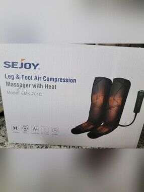 New SEJOY Leg & Foot Air Massager with Heat EMK-701C.